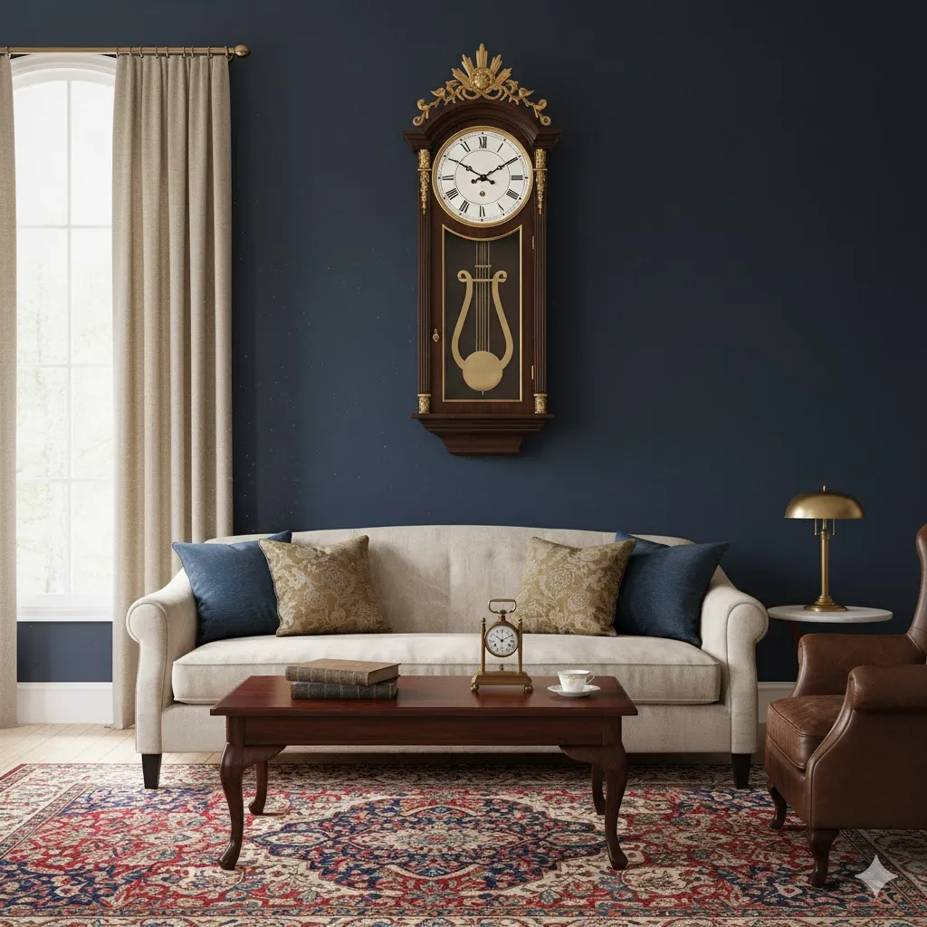 Clock Aesthetic Living Room to Add Timeless Charm