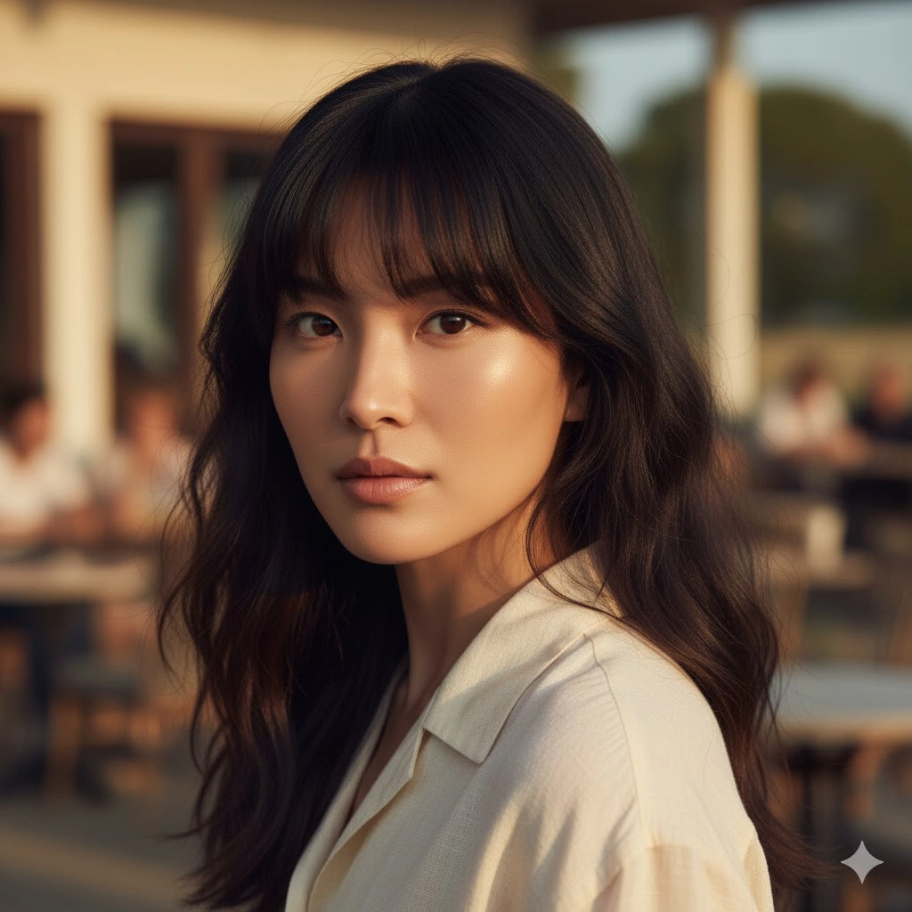 Middle Parting Hairstyle