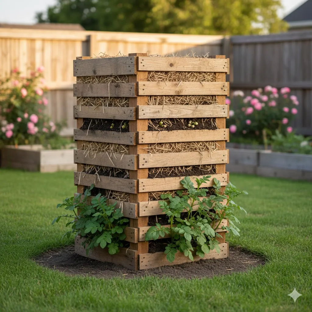 DIY Pallet Board Tower