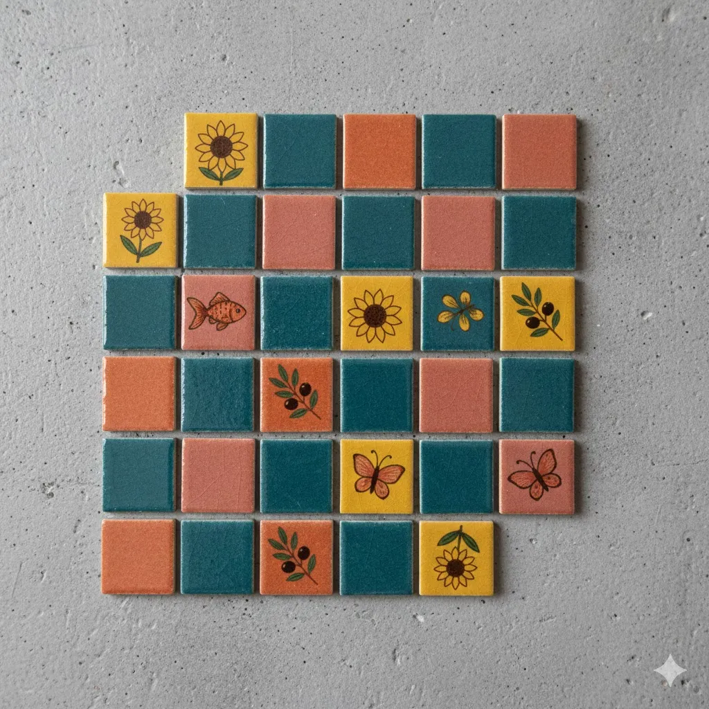 Four-Color Grid Pattern