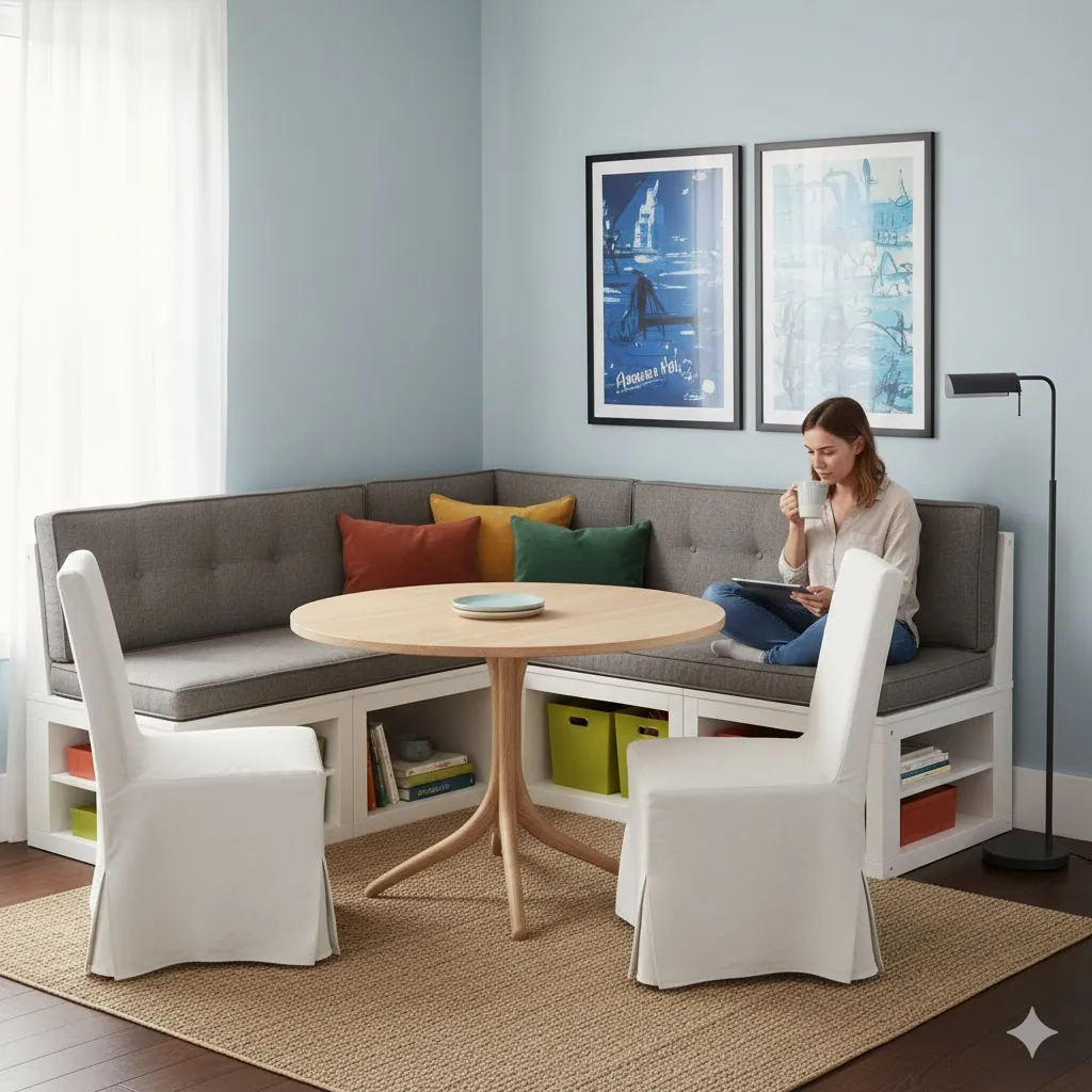 Freestanding Banquette for Renters