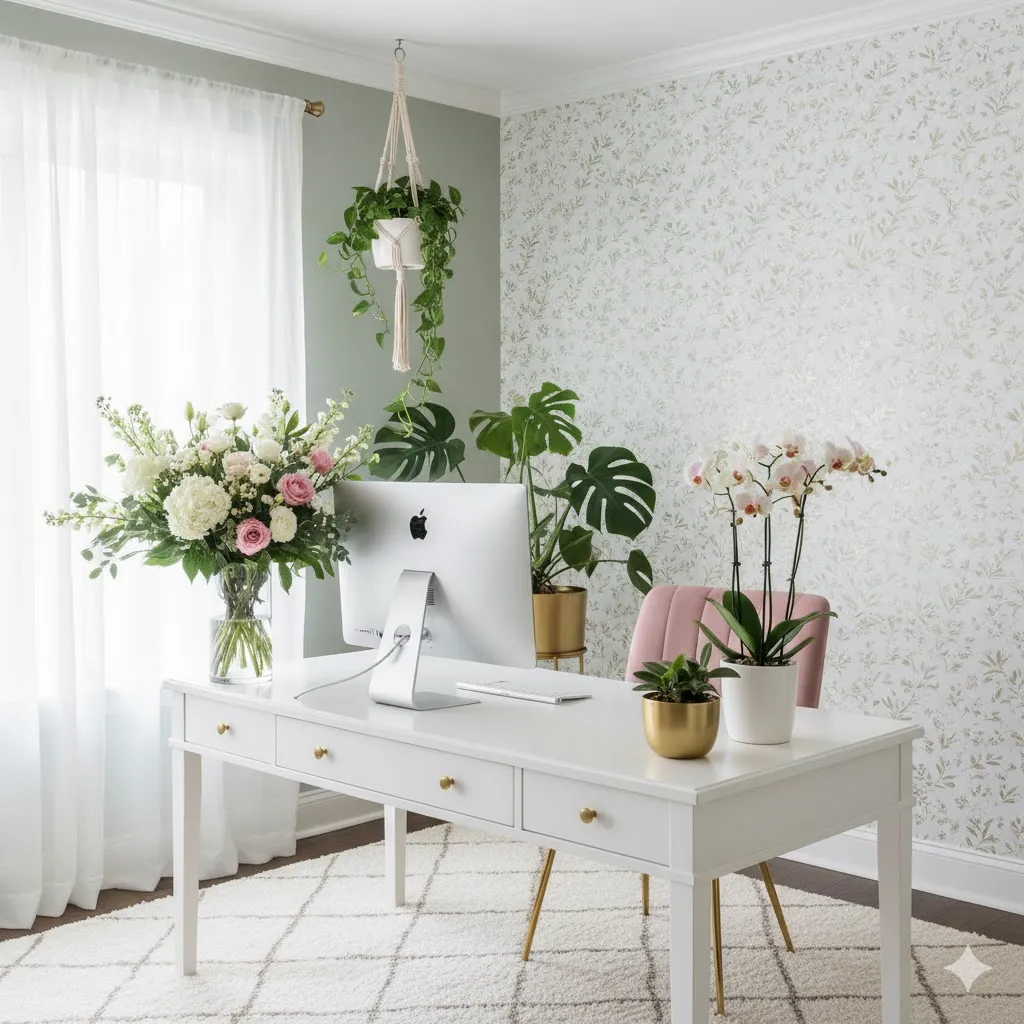  Fresh Flowers or Greenery