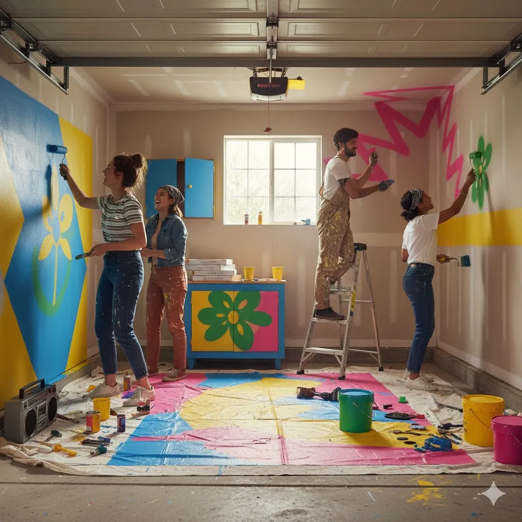 Garage Painting Your Space with Color