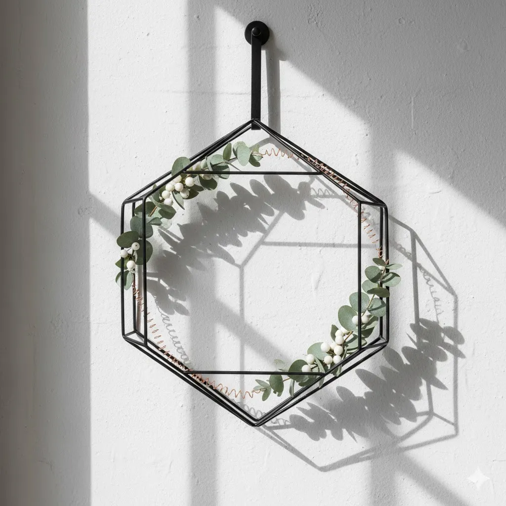 Geometric Wreath Frame