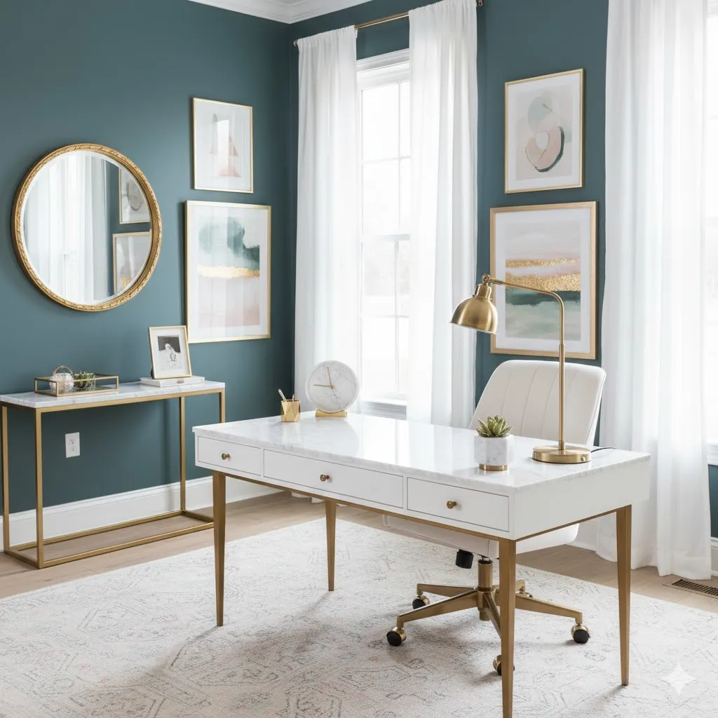  Gold and Marble Accents