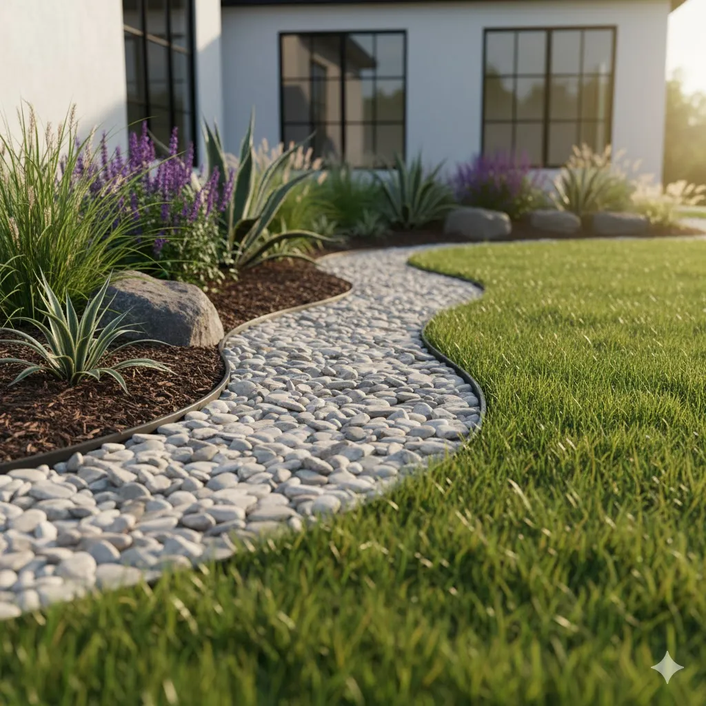 Gravel or Pebble Trenches