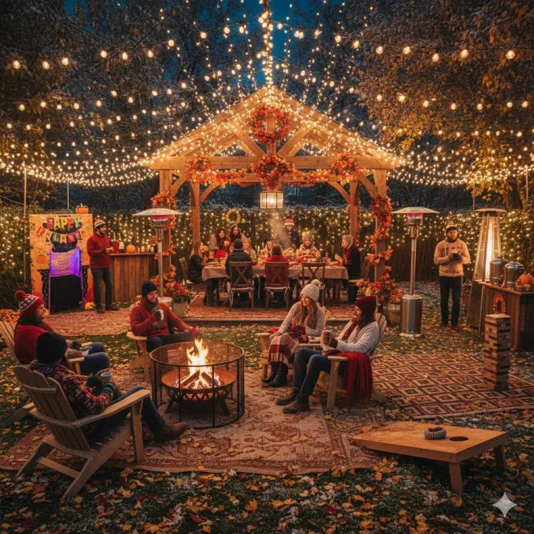 Host a Festive Outdoor Thanksgiving Party (Even in the Cold)