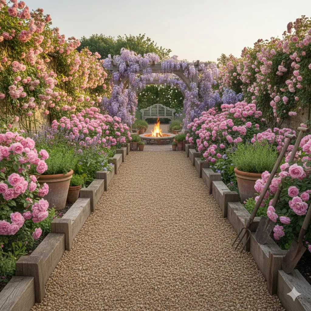 Install Wooden Garden Borders