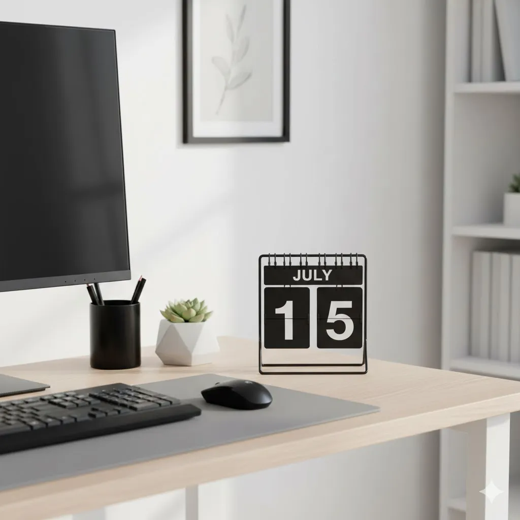 Keep a Slim Desktop Calendar