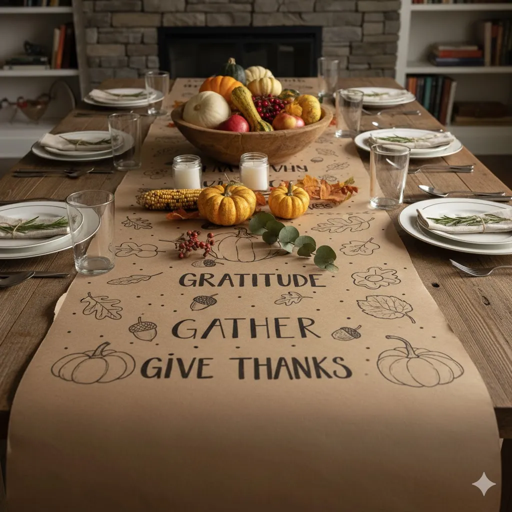 Kraft Paper Table Runner