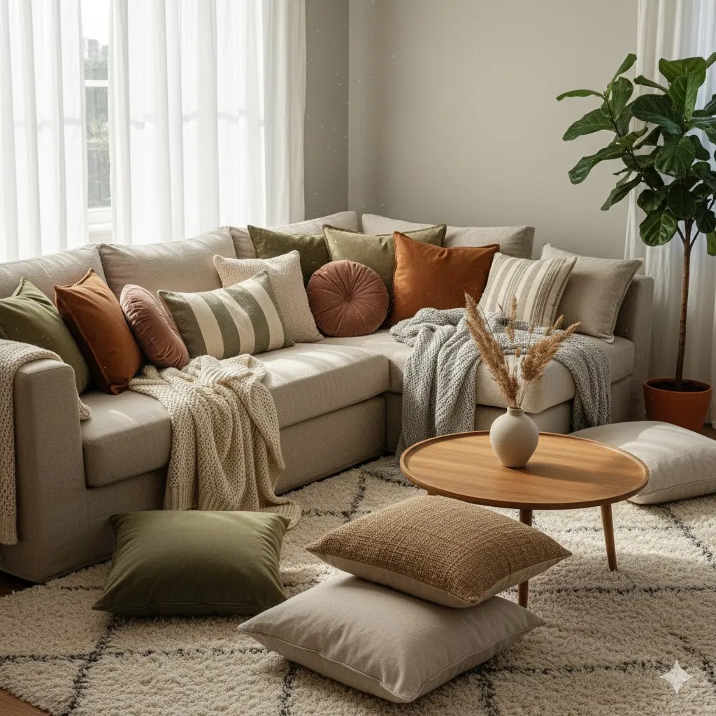  Layer With Cushions and Pillows