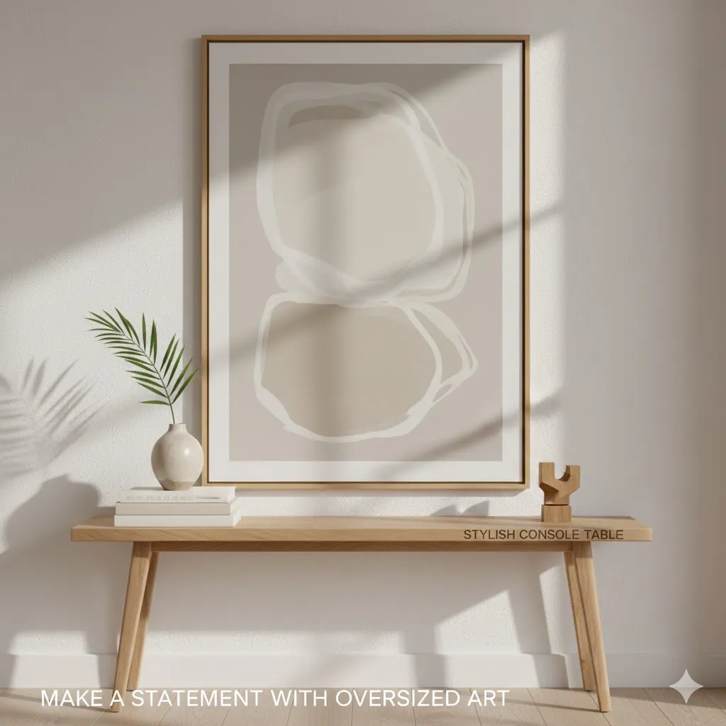 Make a Statement With Oversized Art