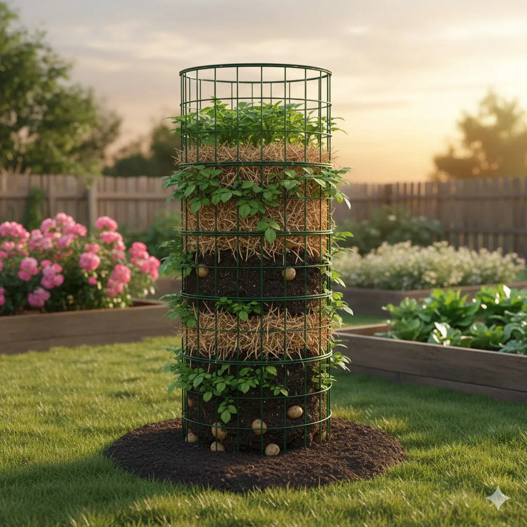 Metal Garden Cage Tower