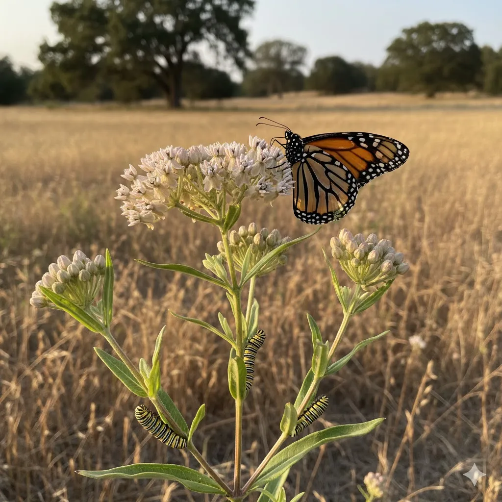 Mexican Whorled Milkweed (Asclepias fascicularis)