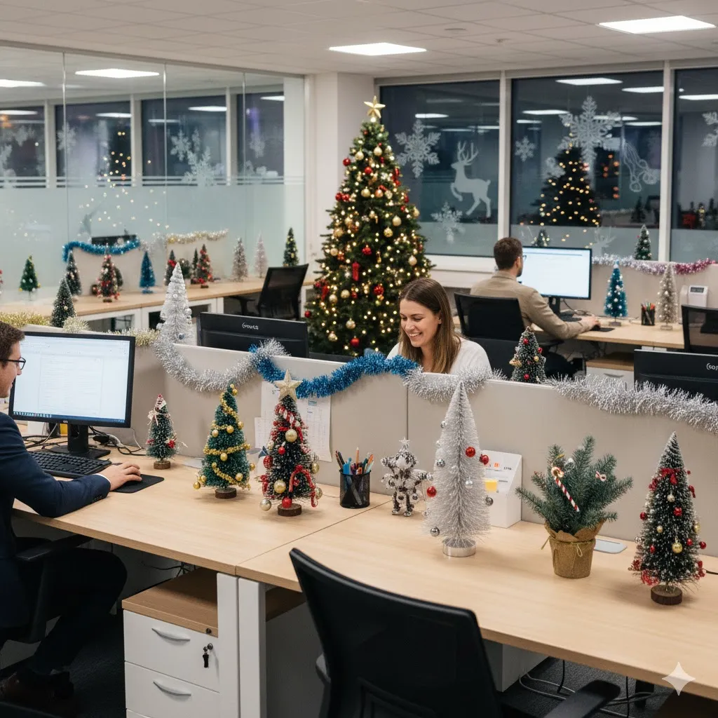 Mini Christmas Trees for Every Desk