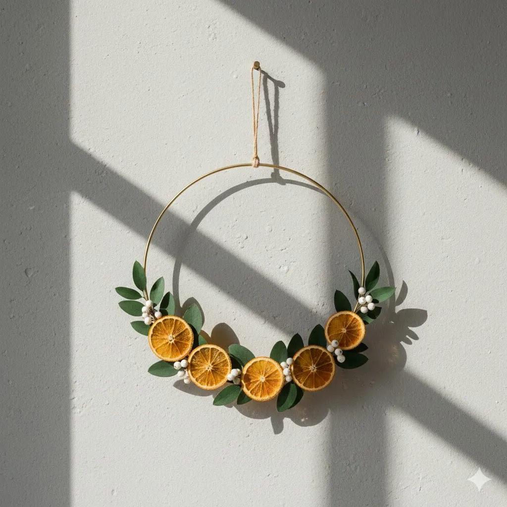 Minimalist Citrus Wreath