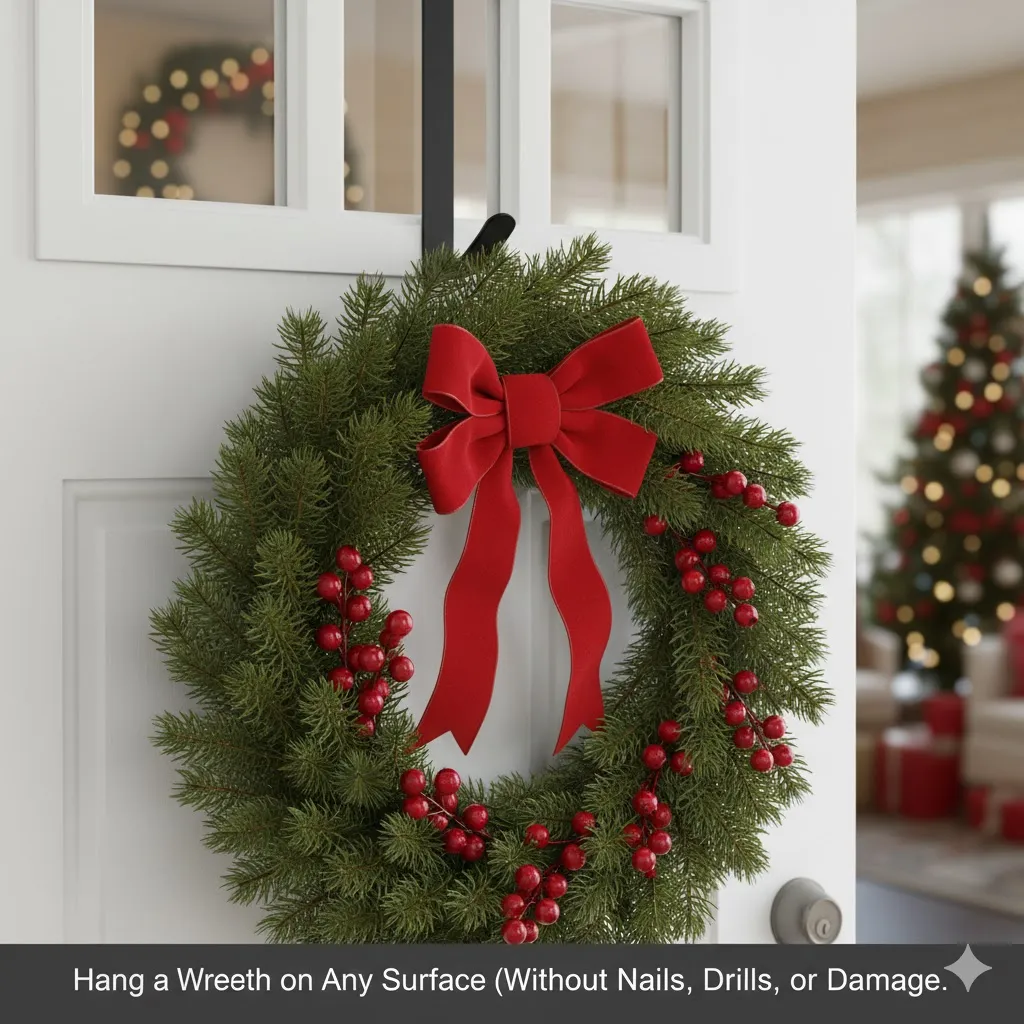 Over-the-Door Wreath Hangers