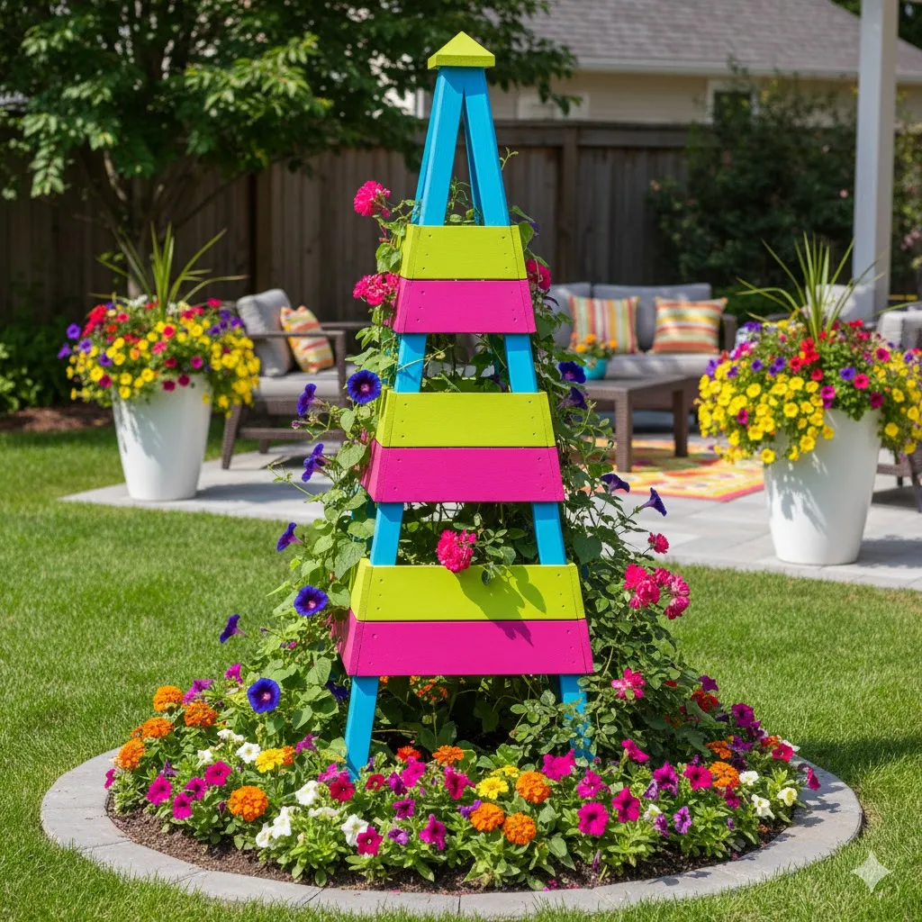 Painted Obelisks for Bold Color
