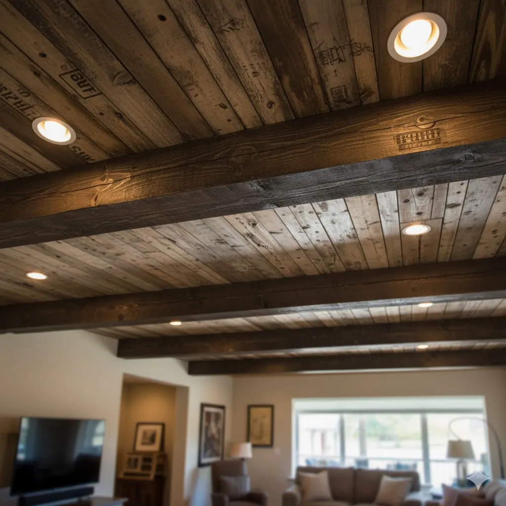 Pallet Wood Ceiling