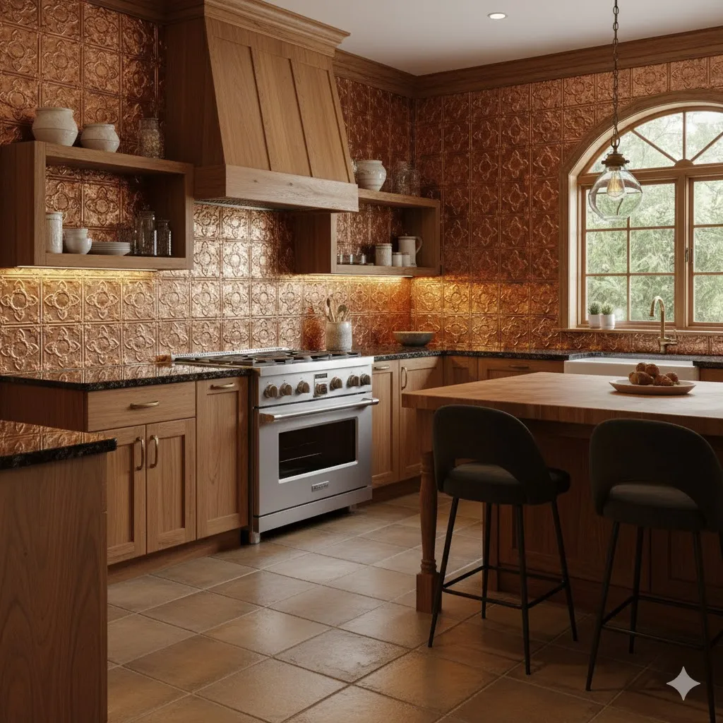 Patterned Copper Panels