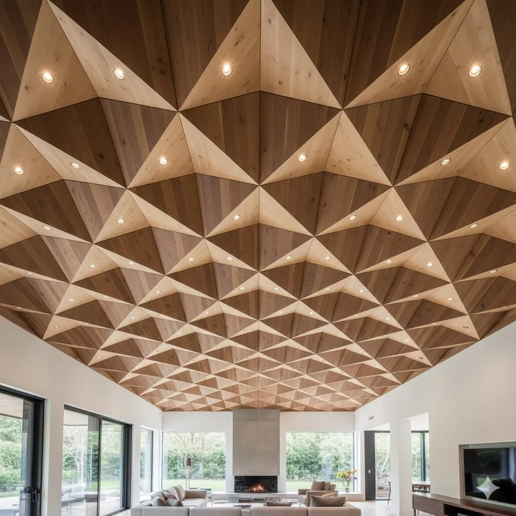 Plywood Coffered Ceiling