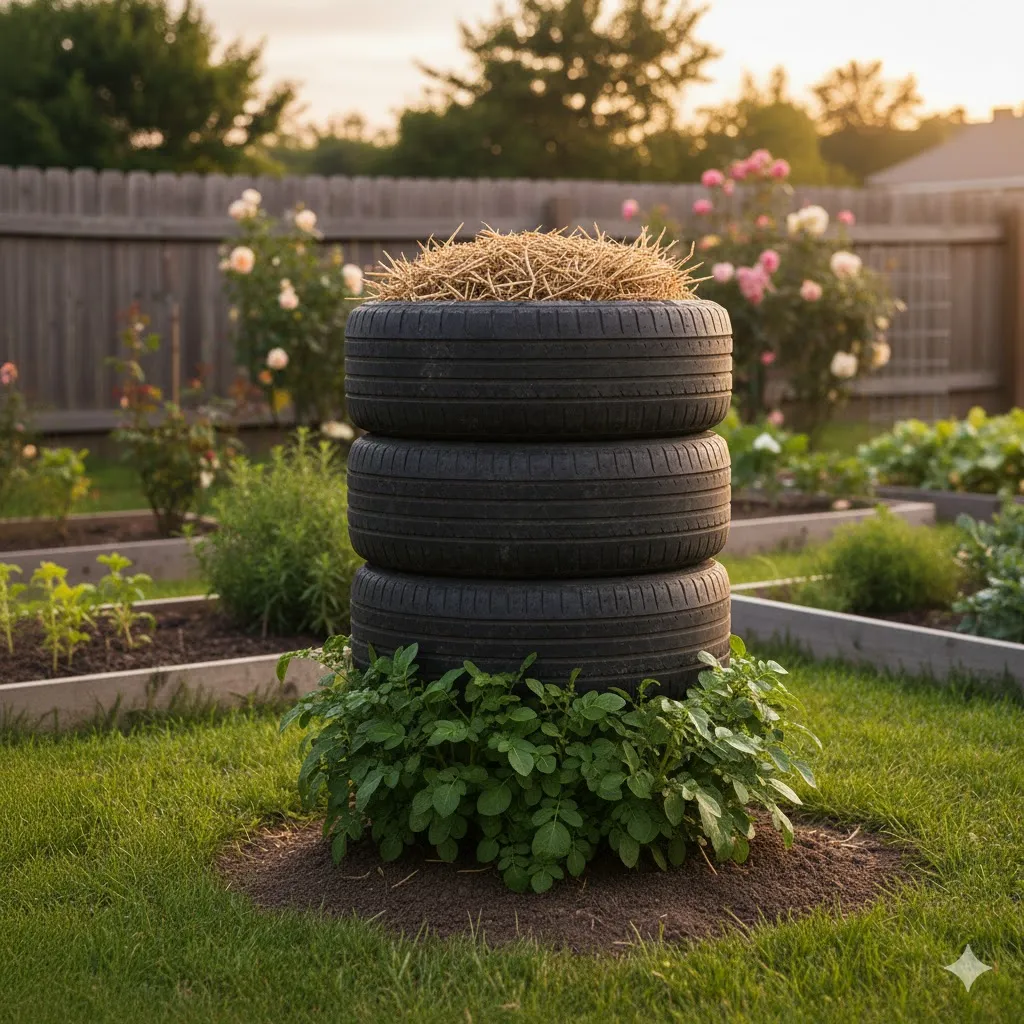Recycled Tire Tower