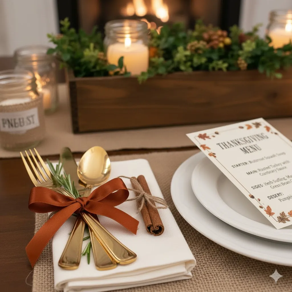 Ribbon-Wrapped Cutlery Bundles