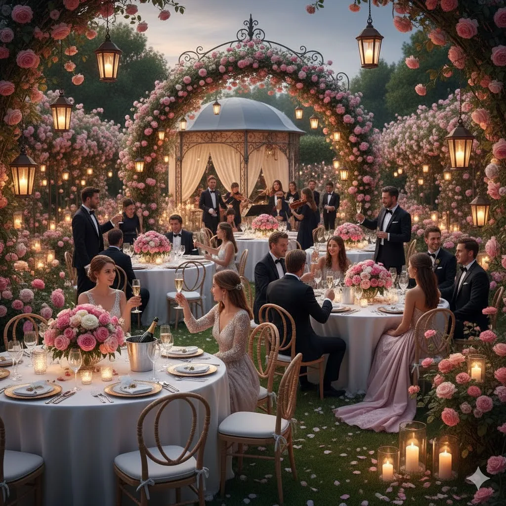 Rose Garden Champagne Party