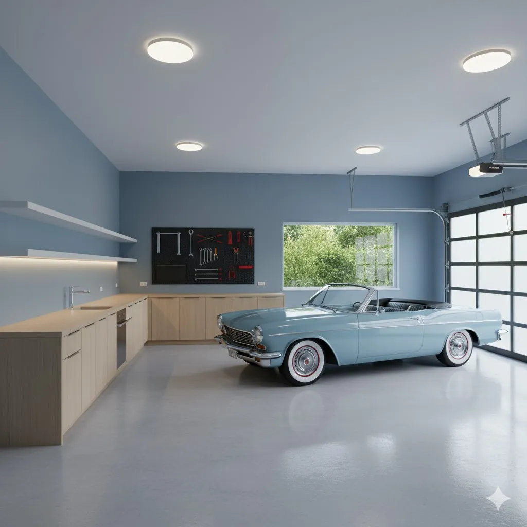 Soft Blue for a Calm, Cool Space