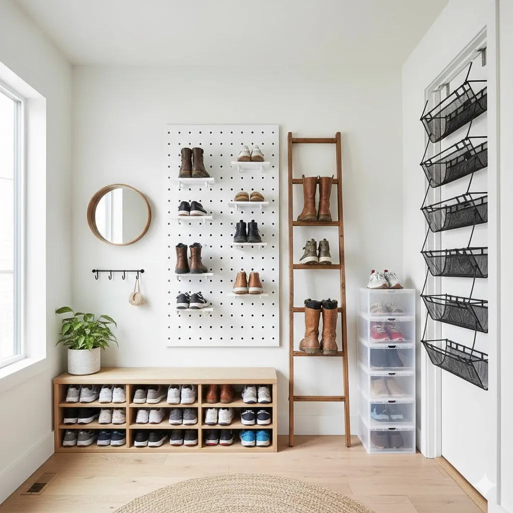 Space-Saving DIY Shoe Storage for Small Homes