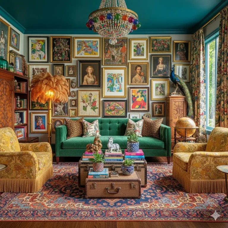 Statement Home for a Bold, Eclectic Maximalist Look