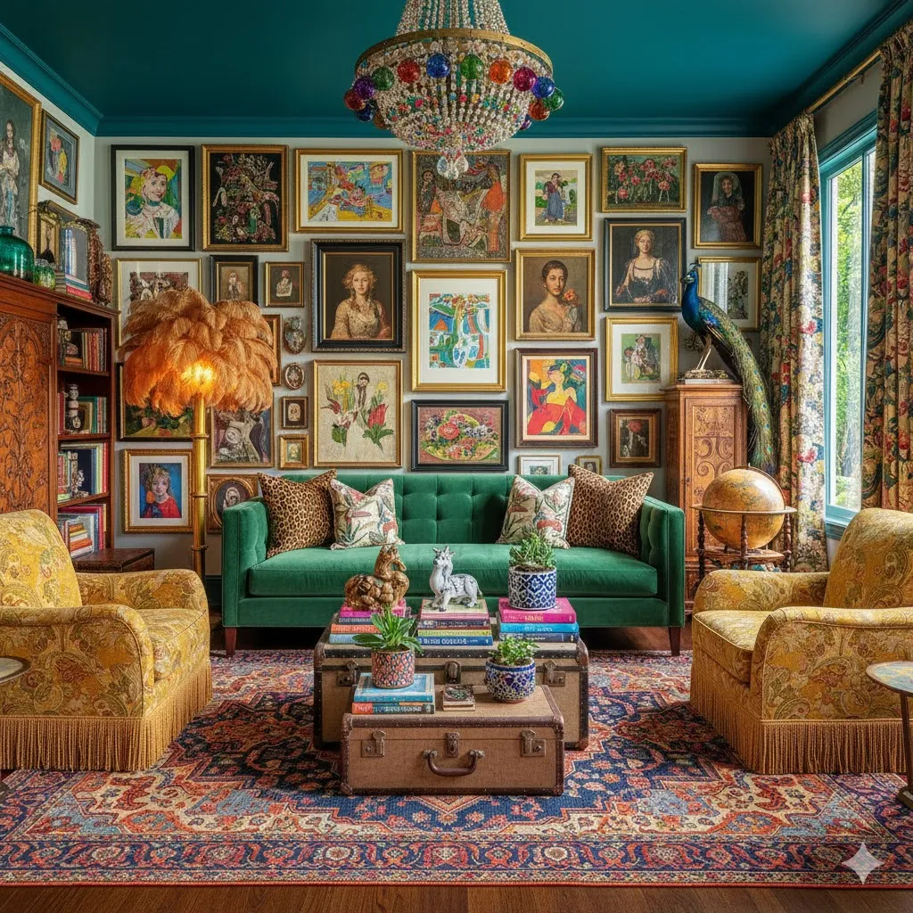 Statement Home for a Bold, Eclectic Maximalist Look