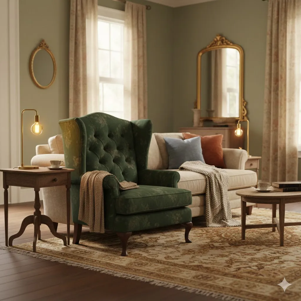 Vintage Aesthetic Living Room 