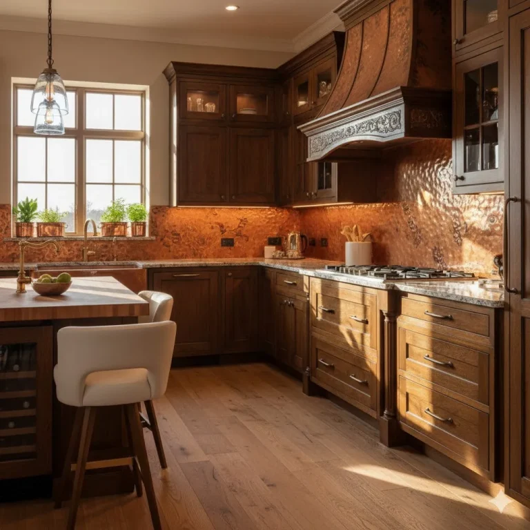 Stunning Copper Backsplash