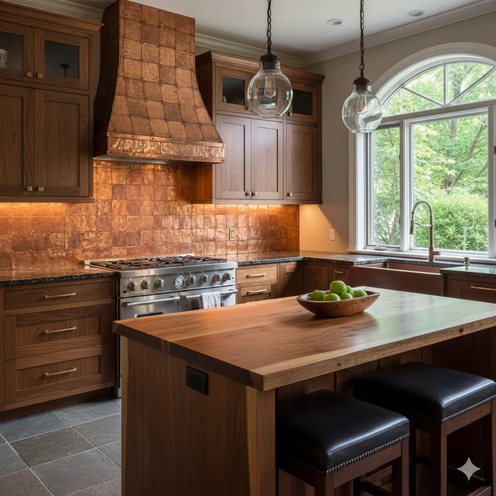 Textured Copper Tiles