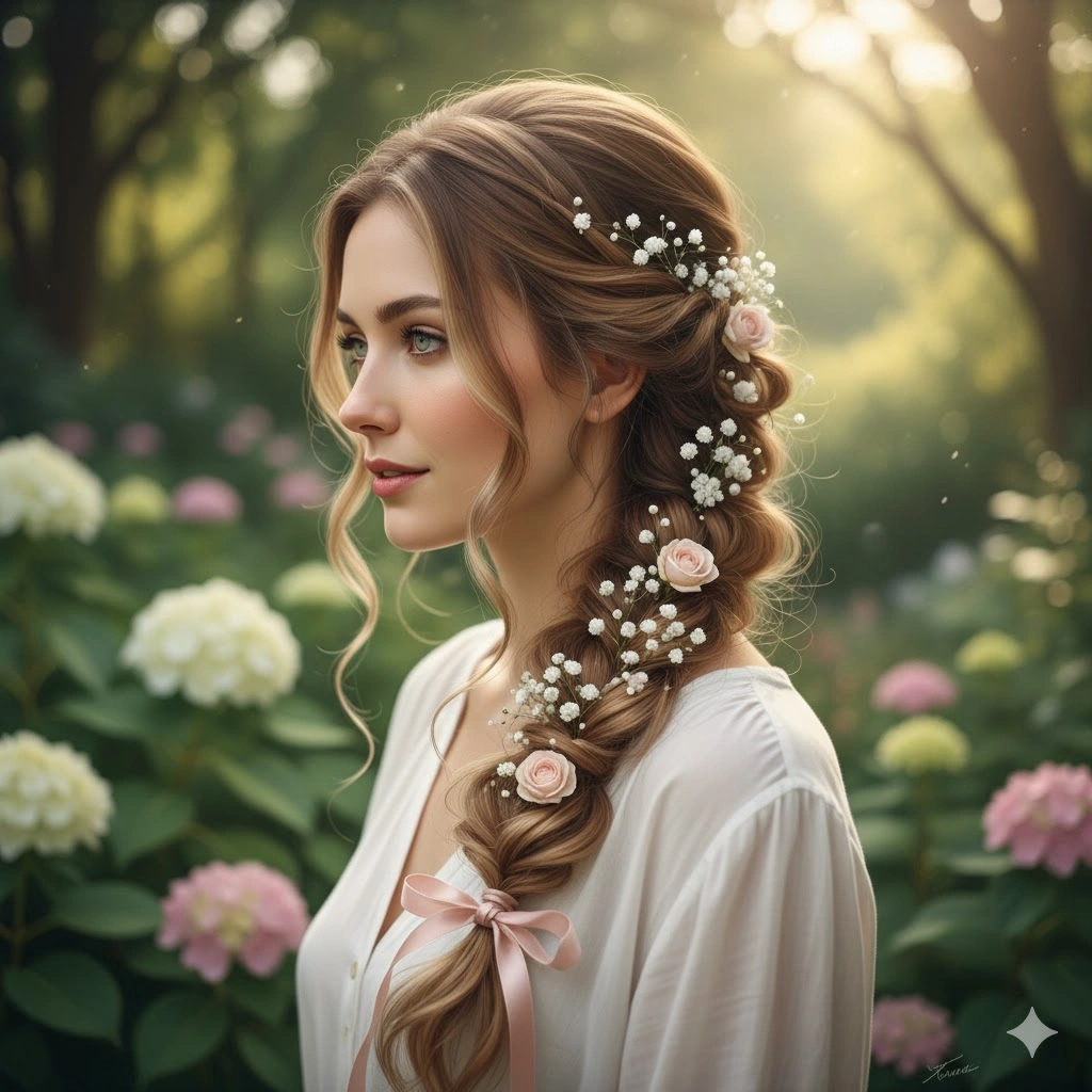 Fairytale Side Braid Hairstyles