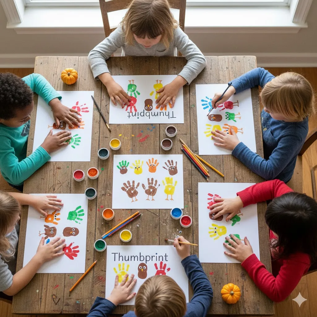 Thumbprint Turkey Art