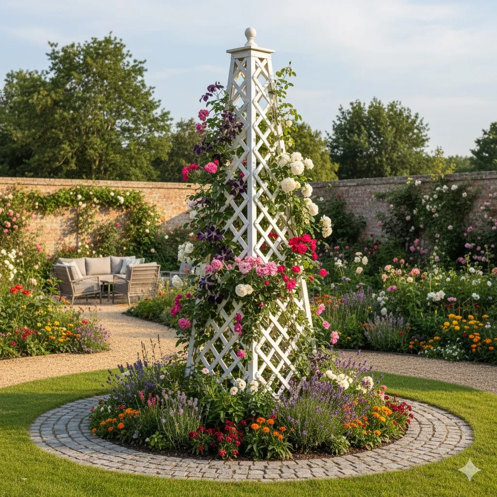 Trellis-Style Obelisk