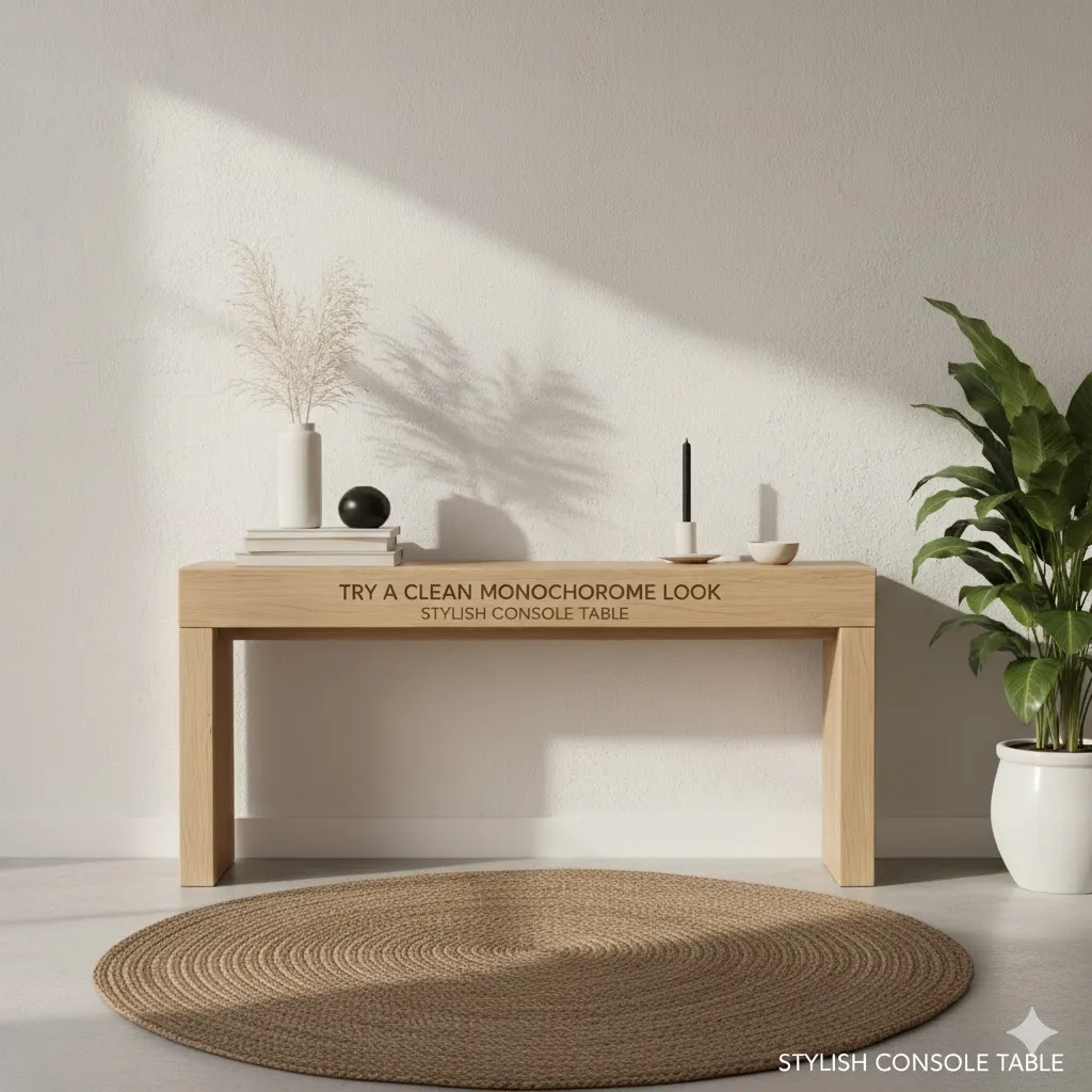 Try a Clean Monochrome Look