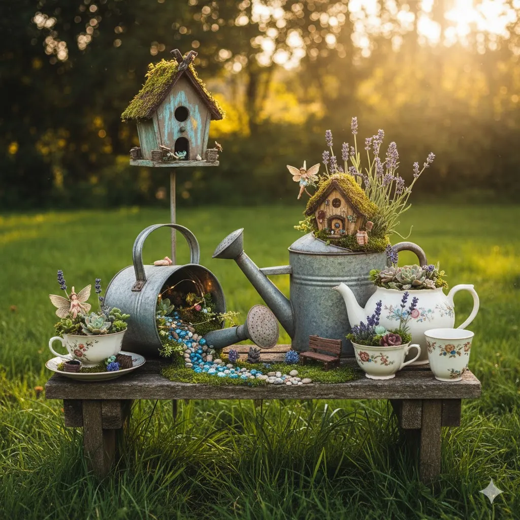 Upcycled Container Gardens