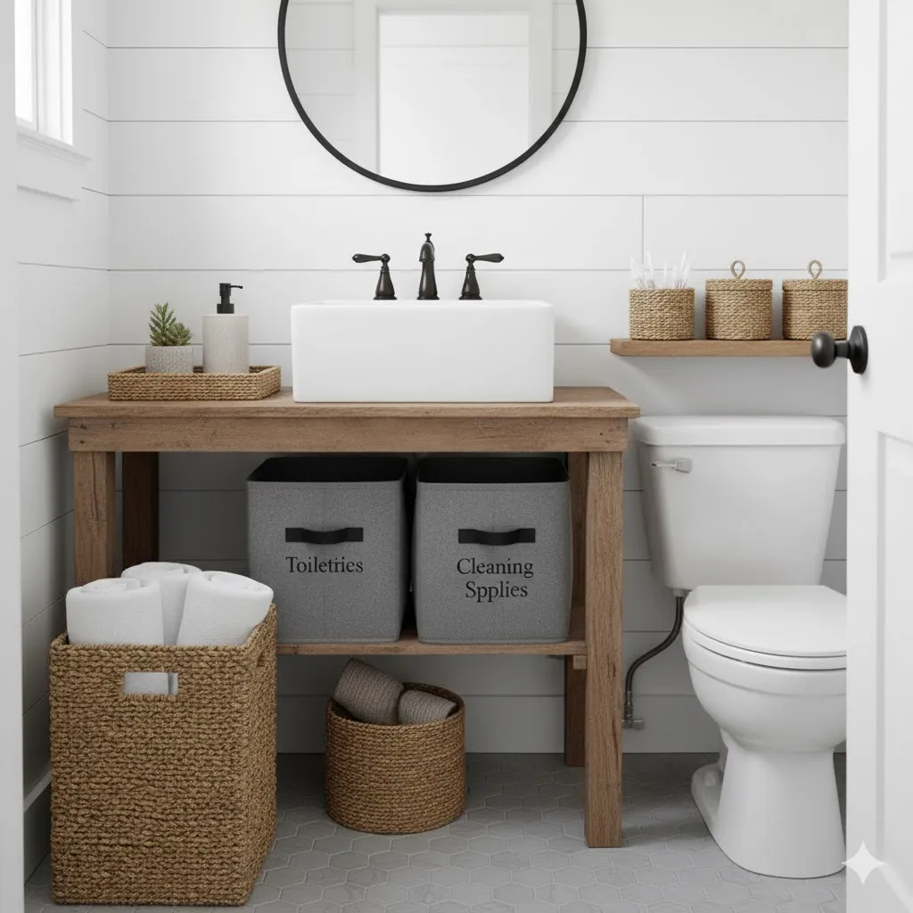 Use Baskets and Bins