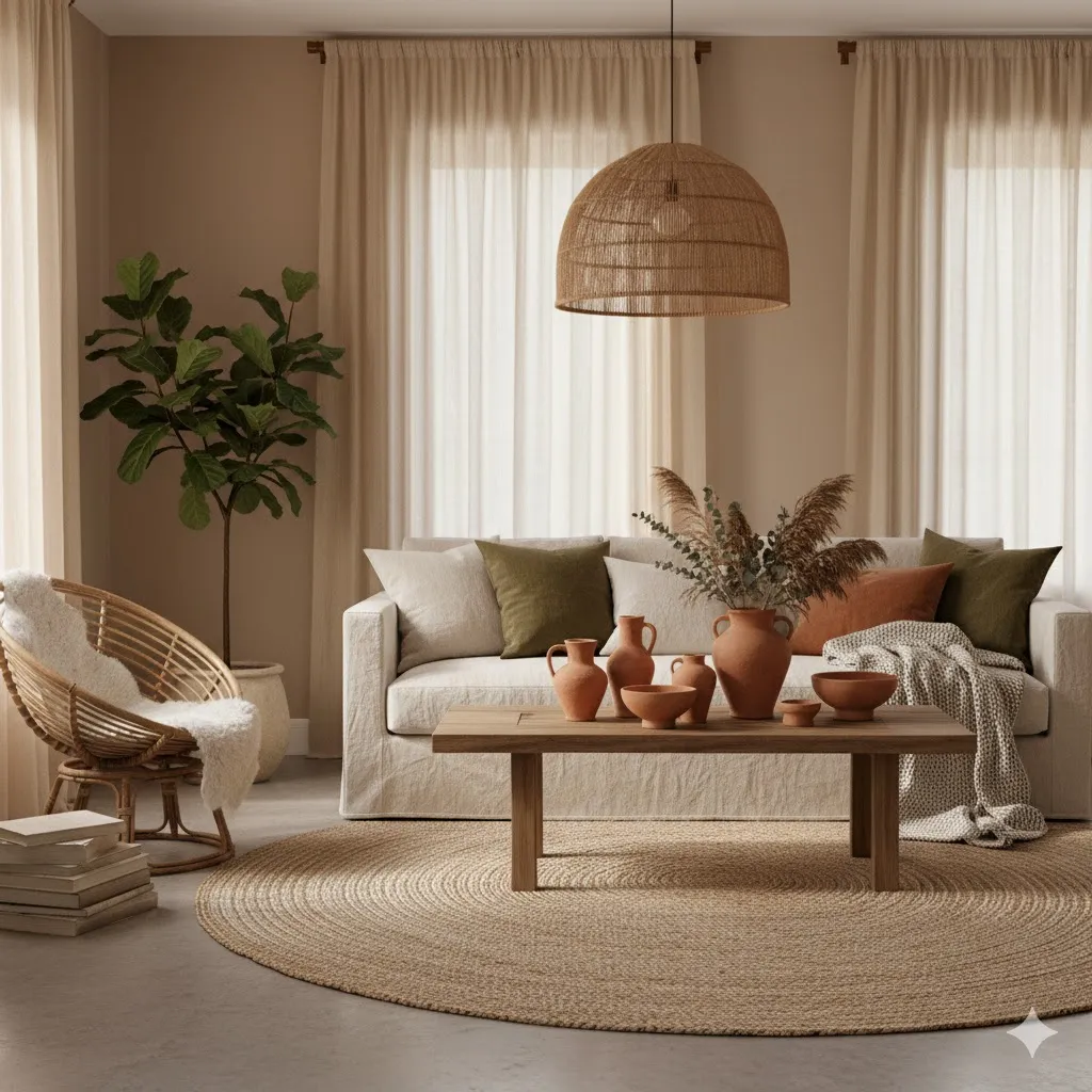 Organic Modern Living Room