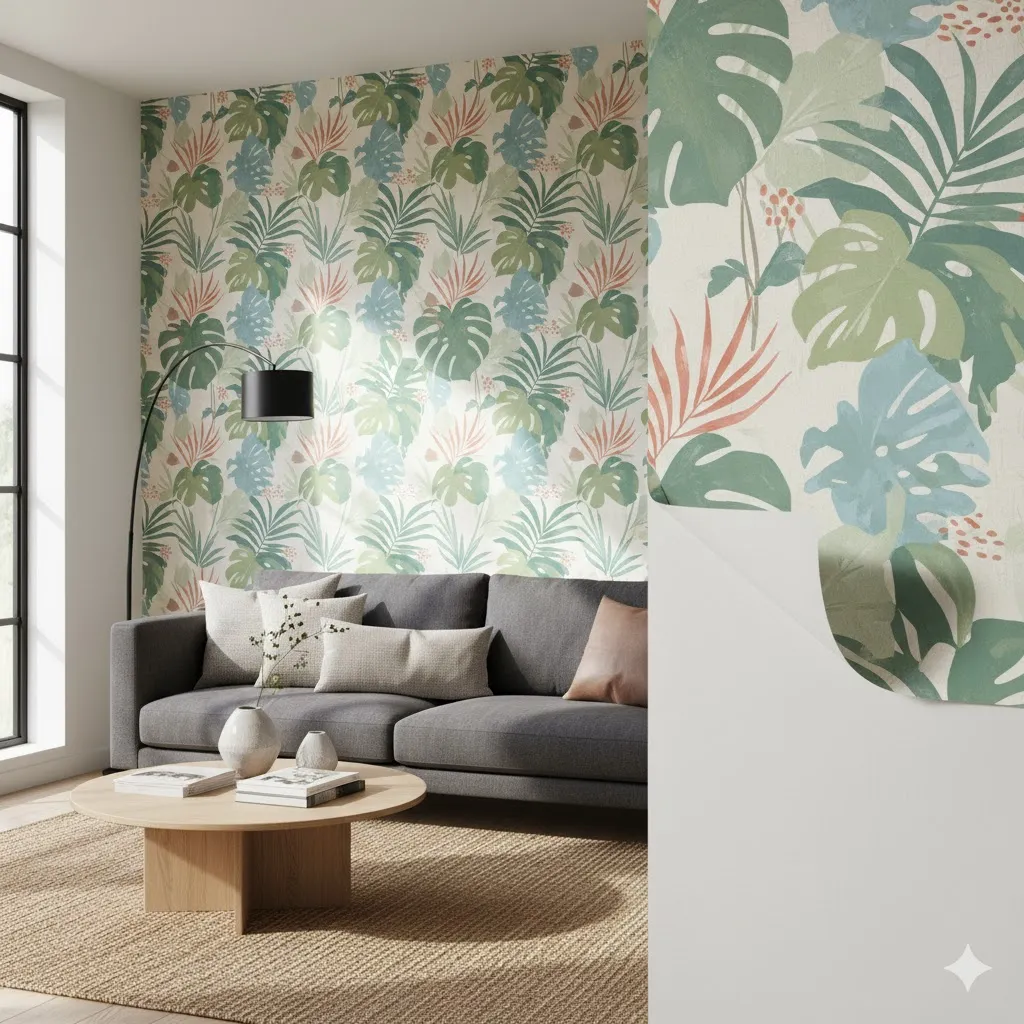 Use Peel-and-Stick Wallpaper