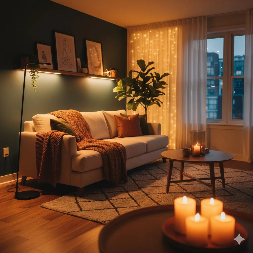 Use Warm Accent Lighting