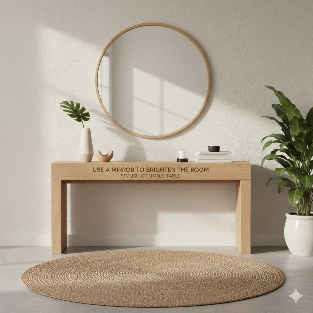 Use a Mirror to Brighten the Room