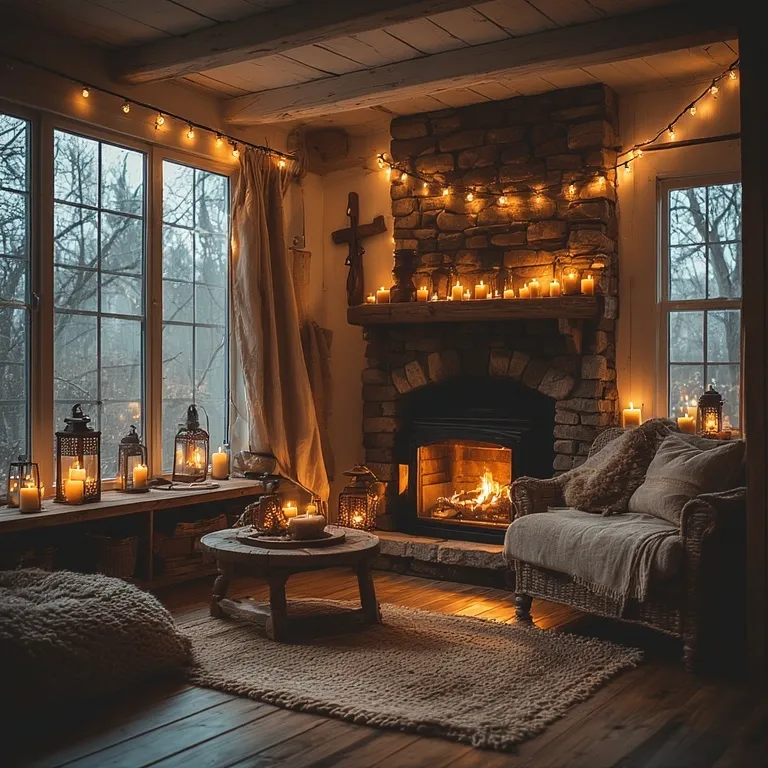 15 Winter Rustic Room Ideas for a Warm Natural Look