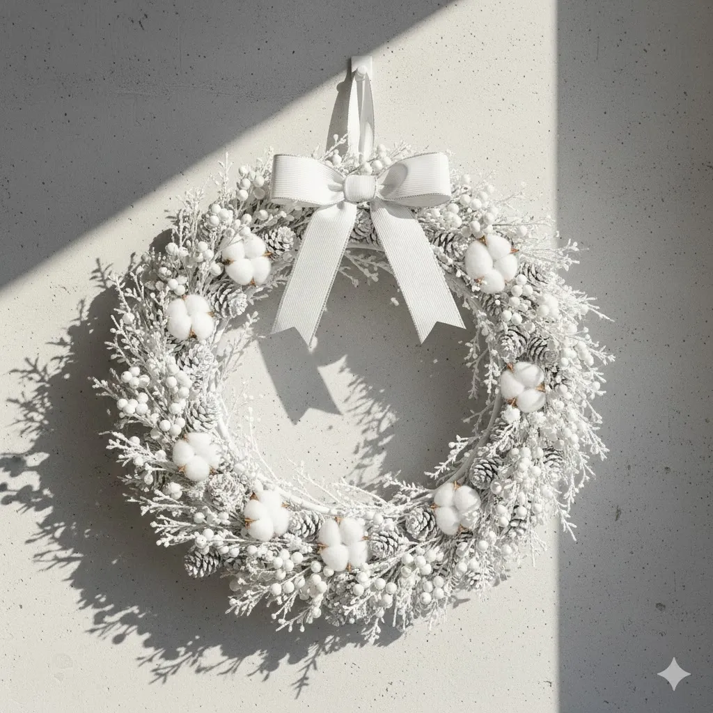 White Winter Wreath