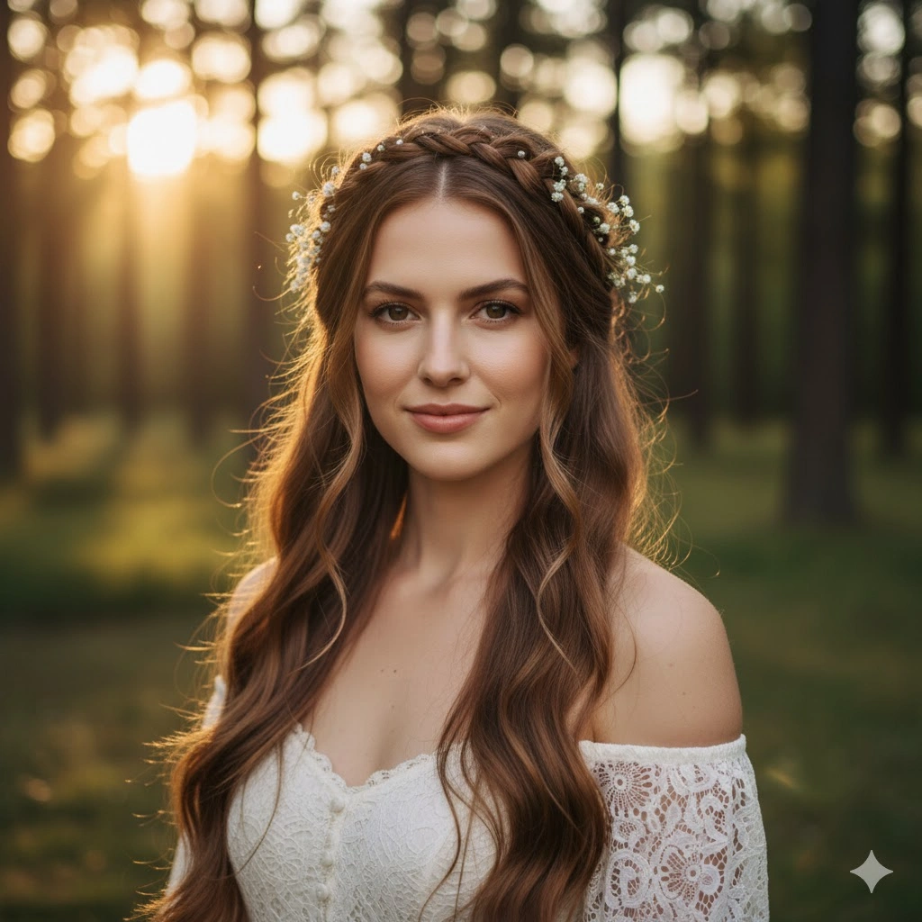 Middle Parting Hairstyle