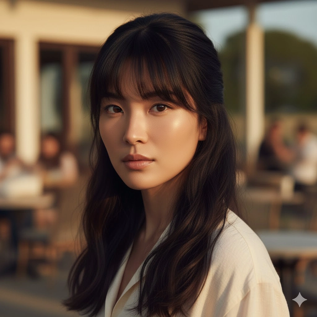 Middle Parting Hairstyle