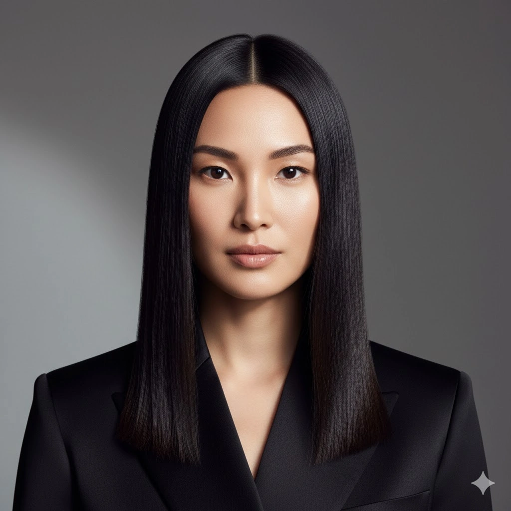 Middle Parting Hairstyle